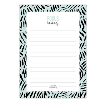 Studio Stationery Noteblock Mint Leaves