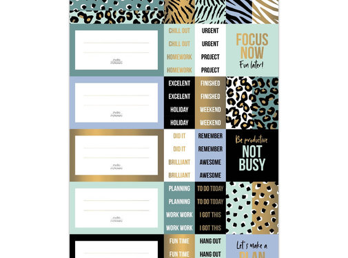 Studio Stationery Stickervellen - Sage & Gold