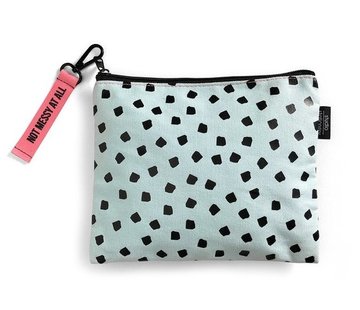 Studio Stationery Canvas Bag - Mint Dots