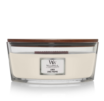 WoodWick Linen - Ellipse Candle