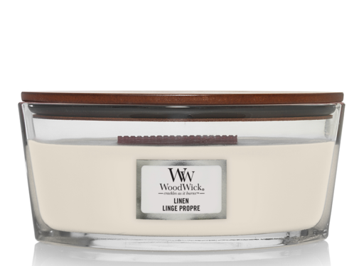 WoodWick Linen - Ellipse Candle