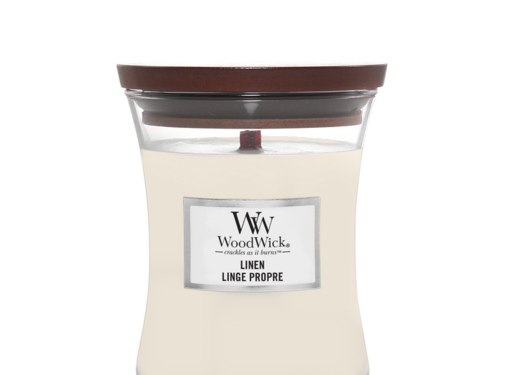 WoodWick Linen - Medium Candle