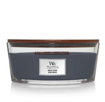 WoodWick Indigo Suede - Ellipse Candle