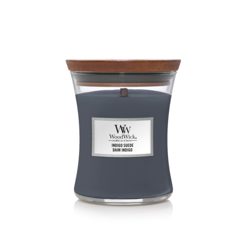 WoodWick Indigo Suede - Medium Candle