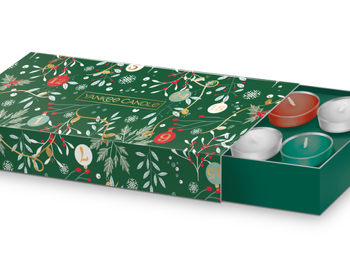 Yankee Candle Countdown To Christmas 10 Tea Lights & 1 Holder Gift Set