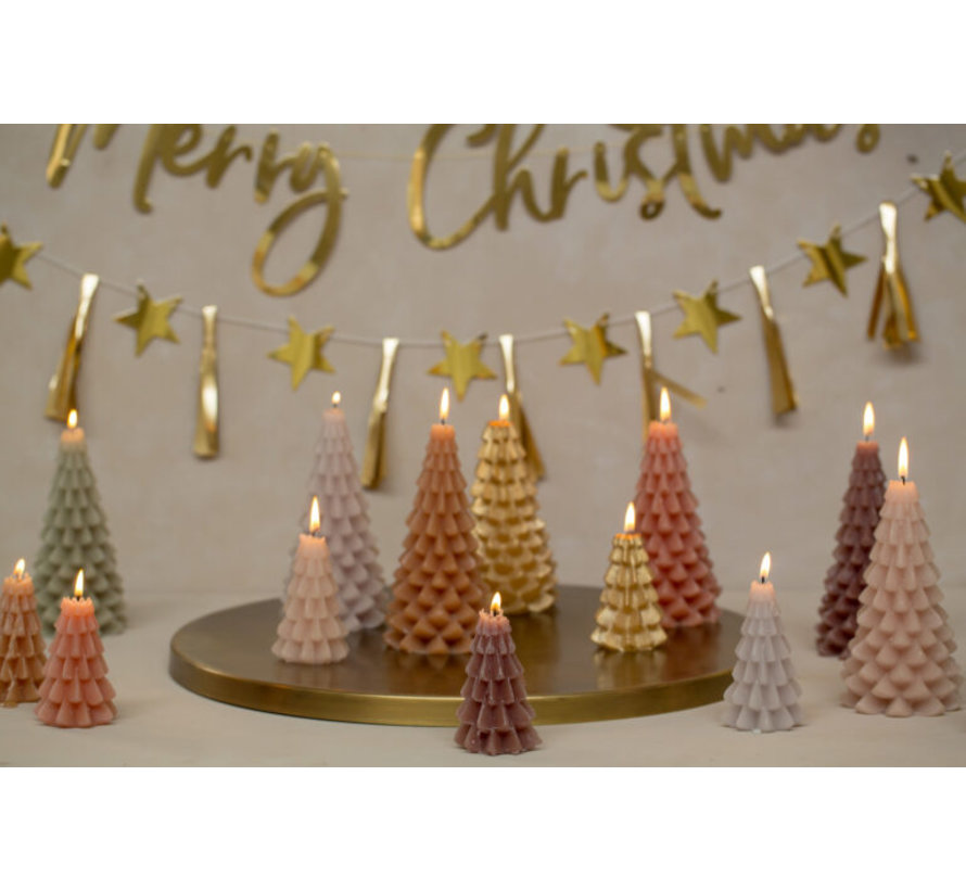 Kerstboom Kaars 6,3x12 CM - Fudge