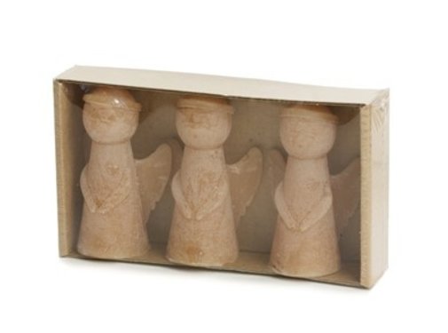 Rustik Lys Engelen Set - Fudge