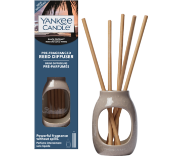 Yankee Candle Black Coconut - Pre-Fragranced Reed Starter Kit Embossed