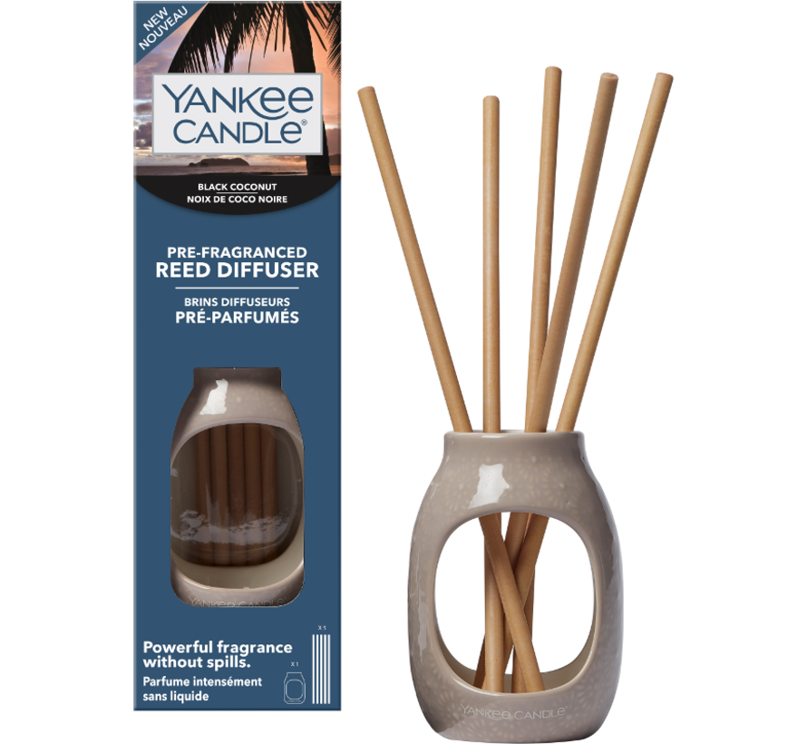 Black Coconut - Pre-Fragranced Reed Starter Kit Embossed