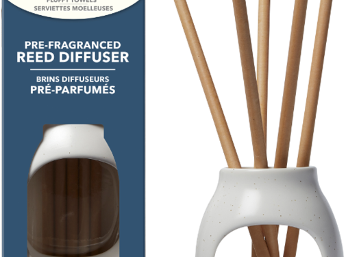 Yankee Candle Fluffy Towels - Pre-Fragranced Reed Starter Kit Earthenware