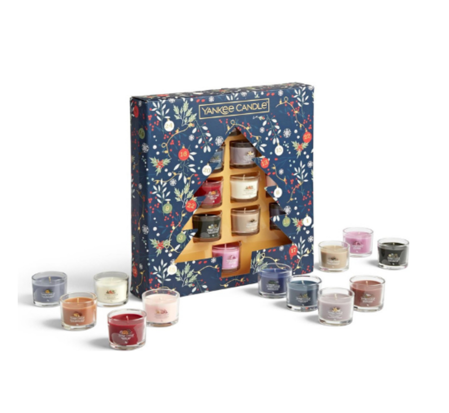 Countdown To Christmas 12 Filled Votive Gift Set