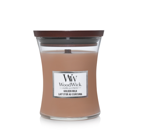 WoodWick Golden Milk - Medium Candle