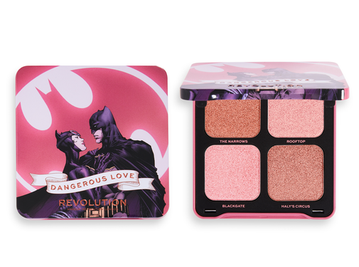 Makeup Revolution x DC™ - Dangerous Love Highlighter Quad