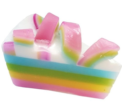 Bomb Cosmetics Soap Cake - Raspberry Rainbow - Zeep