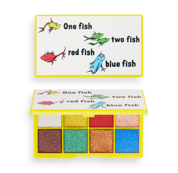 I Heart Revolution x Dr. Seuss 1 Fish 2 Fish Red Fish Blue Fish Shadow Palette