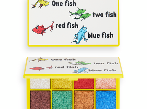 I Heart Revolution x Dr. Seuss 1 Fish 2 Fish Red Fish Blue Fish Shadow Palette