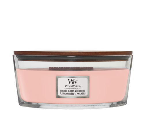 WoodWick Pressed Blooms & Patchouli - Ellipse Candle