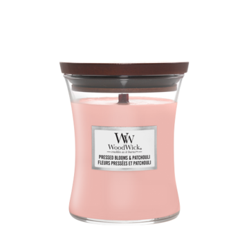 WoodWick Pressed Blooms & Patchouli - Medium Candle