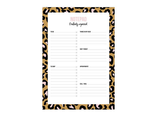 Studio Stationery Notepad Wild & Cute