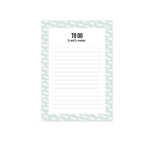 Studio Stationery Noteblock To Do Open Spaces Mint