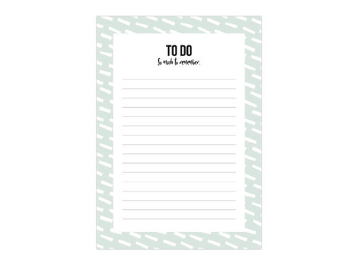 Studio Stationery Noteblock To Do Open Spaces Mint