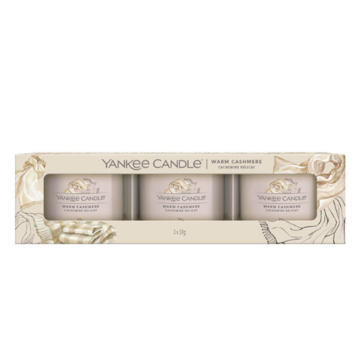 Yankee Candle Warm Cashmere - Filled Votive 3-Pack