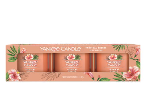 Yankee Candle Tropical Breeze - Filled Votive 3-Pack
