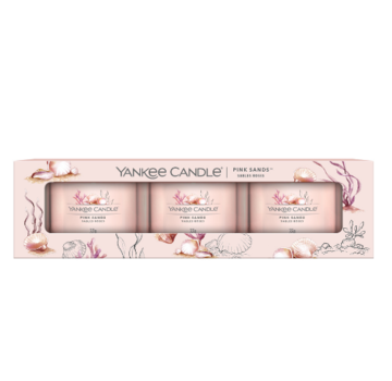 Yankee Candle Pink Sands - Filled Votive 3-Pack