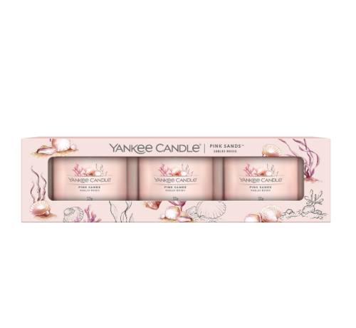 Yankee Candle Pink Sands - Filled Votive 3-Pack