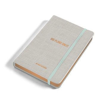 Studio Stationery Notebook - Big Plans Only - Grijs