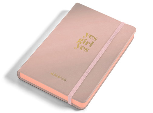 Studio Stationery Notebook - Yes Girl Yes - Roze