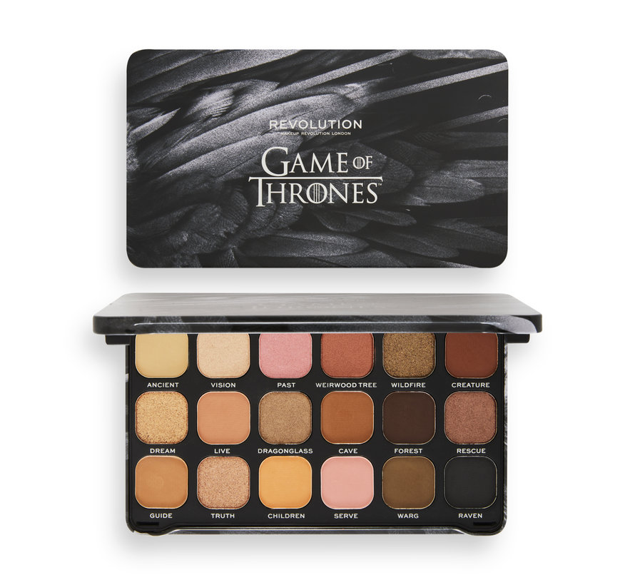 x Game Of Thrones 3 Eyed Raven Forever Flawless Shadow Palette