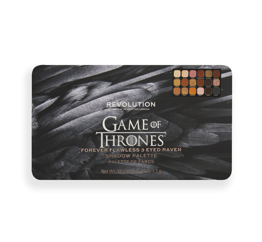 x Game Of Thrones 3 Eyed Raven Forever Flawless Shadow Palette