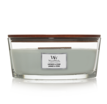 WoodWick Lavender & Cedar - Ellipse Candle