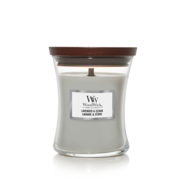 WoodWick Lavender & Cedar - Medium Candle