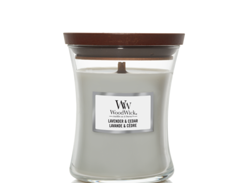 WoodWick Lavender & Cedar - Medium Candle