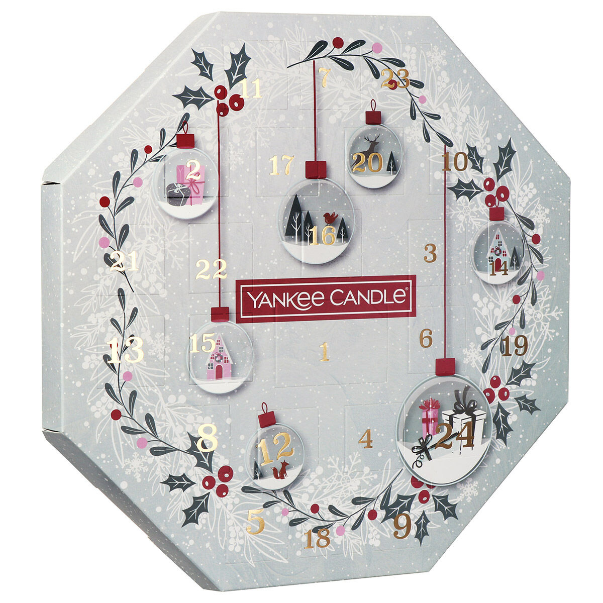 Yankee Candle Snow Globe Wonderland Wreath Advent Calendar MakeUp