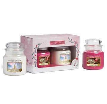 Yankee Candle Snow Globe Wonderland 2 Medium Jar Gift Set