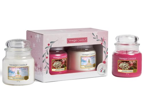 Yankee Candle Snow Globe Wonderland 2 Medium Jar Gift Set