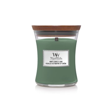 WoodWick Mint Leaves & Oak - Medium Candle