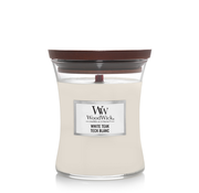 WoodWick White Teak - Medium Candle