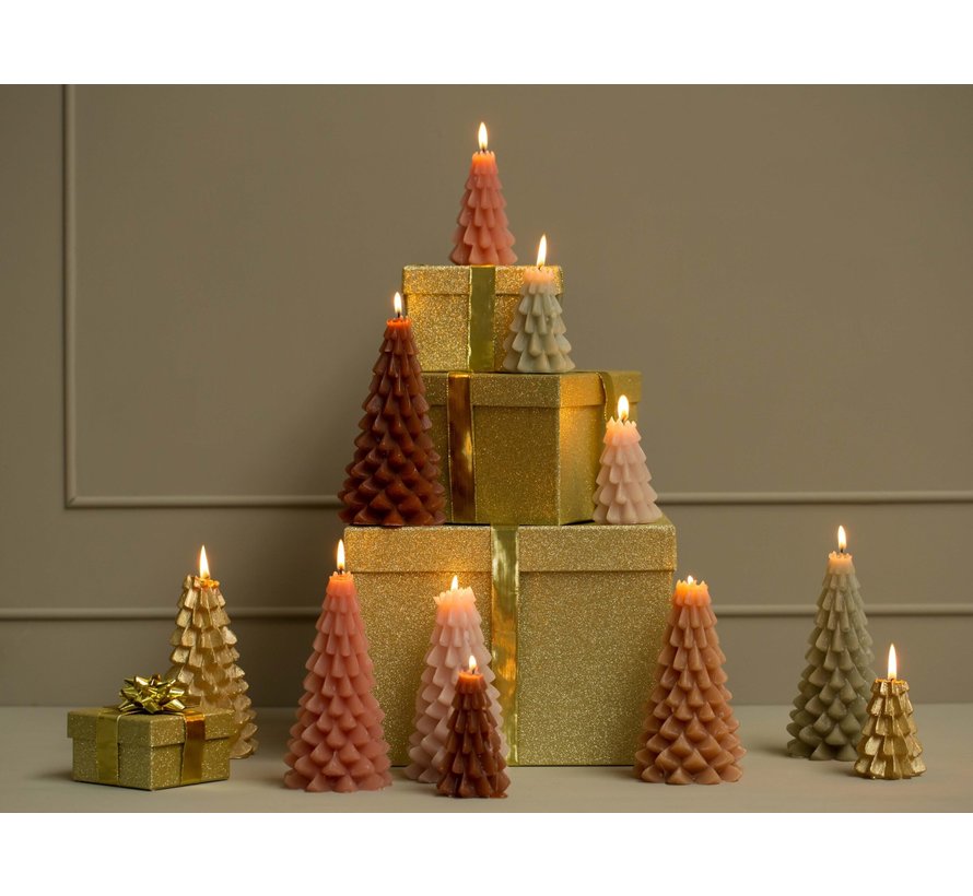 Kerstboom Kaars 10x20 CM - Forest