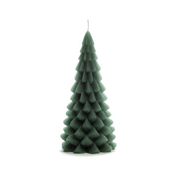 Rustik Lys Kerstboom Kaars 10x20 CM - Forest