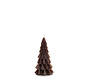 Kerstboom Kaars 6,3x12 CM - Coffee