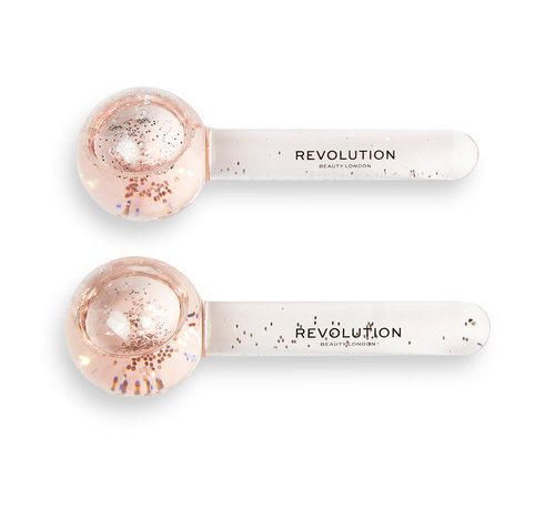 Revolution Skincare Pink Glitter Facial Ice Globes