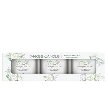 Yankee Candle White Gardenia - Filled Votive 3-Pack