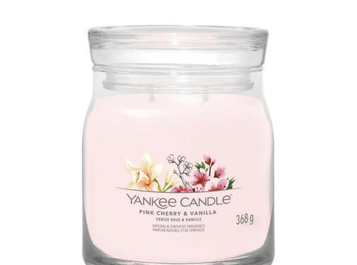 Yankee Candle Pink Cherry & Vanilla - Signature Medium Jar