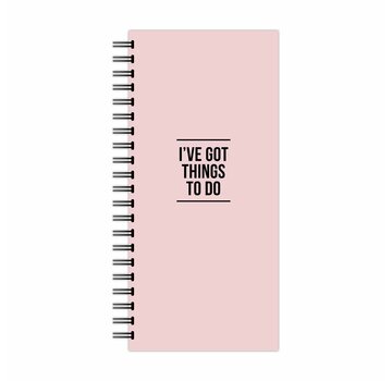 Studio Stationery Pink Notebook I've Got Things To Do - Roze