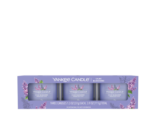Yankee Candle Lilac Blossoms - Filled Votive 3-Pack