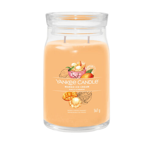 Yankee Candle Mango Ice Cream - Signature Large Jar